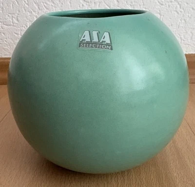 ASA Kugelvase - Vase - vintage - türkis - 11,5 cm hoch - Bild 1 von 4