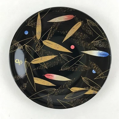 Japanese Wooden Wajima-Nuri Lacquered Small Plate Meimeizara Sweet Plate UR908 - Image 1 of 4