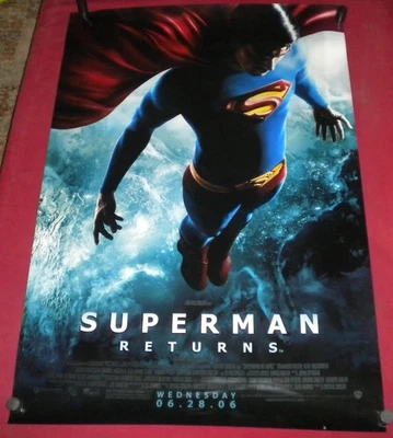Superman Returns Movie Poster 27 x 40 D/S Marsden Brandon Routh Kate Bosworth