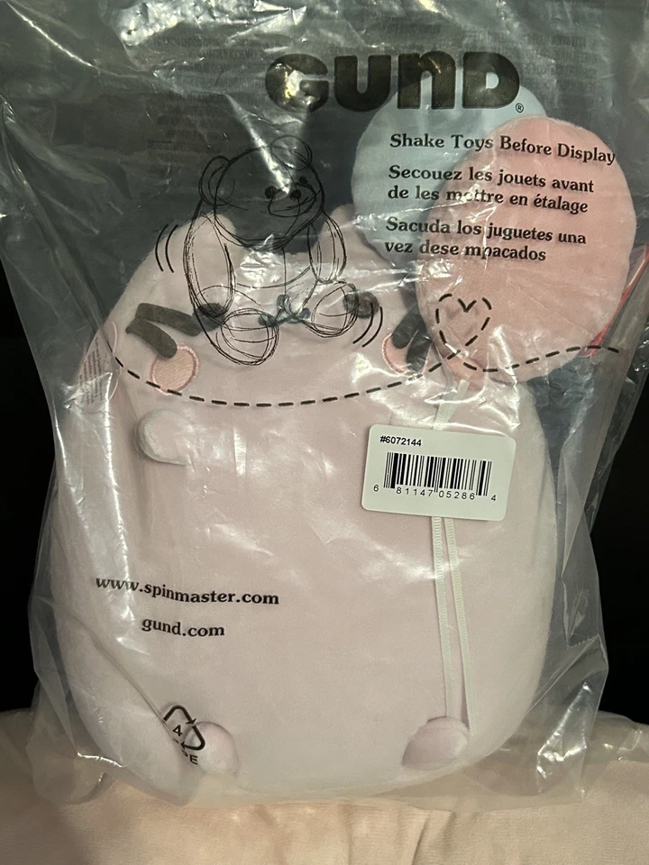 Pusheen 15th Anniversary Squisheen Pink 10" Plush with Balloons NWT - Image 1 of 4