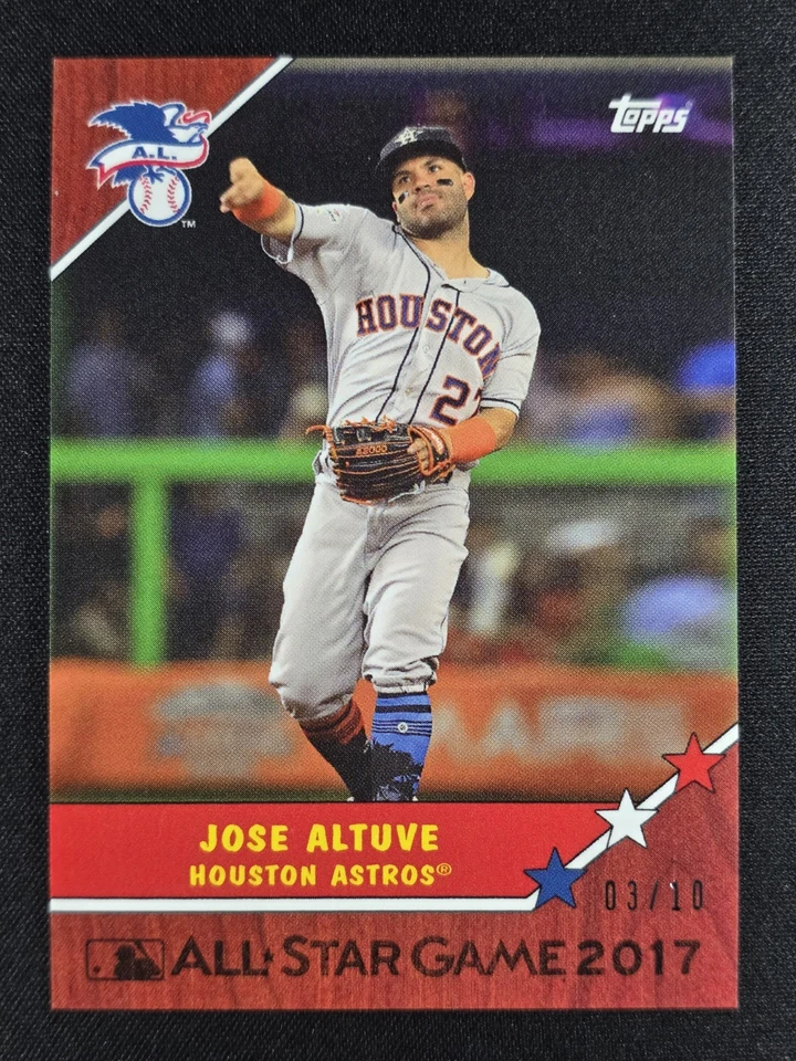 Jose Altuve 2017 Topps On Demand All Star Game Red 03/10 #19C ASTROS - Image 1 of 2