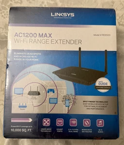 Neu Linksys RE6500 AC1200 MAX Dual Band WLAN Range Extender 2,4 GHz & 5,0 GHz - Bild 1 von 5