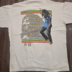 T-shirt vintage Bob Marley Exodus punto singolo invecchiata licenza sbiadita XL - Foto 1 di 7