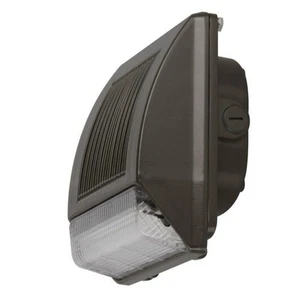 Luminance 35W LED Wall Pack w/ Prismatic Clear Plastic Bronze F7419-66 - Picture 1 of 3