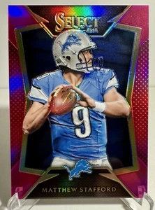 2014 Select MATTHEW STAFFORD #/199 SP Fucshia Pink Prizm RARE Lions Rams - Picture 1 of 2