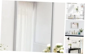 Mirrors for Wall Rectangular Metal Frame Mirror for 16"L x 12"W White - Picture 1 of 8