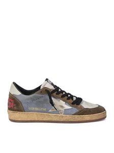 GOLDEN GOOSE Ball Star Men's Blue/Green Sneakers New - Picture 1 of 5