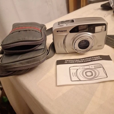Polaroid PZ2001 2x Zoom Power Zoom 35mm Film Camera w/ Case - TESTED WORKING - Image 1 of 4