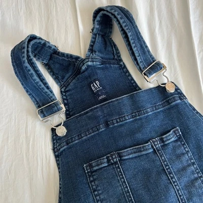 GAP Denim Overalls Women's Size L Blue Jean Jumpsuit Bib Pants Y2K Fashion Zip - Image 1 of 4