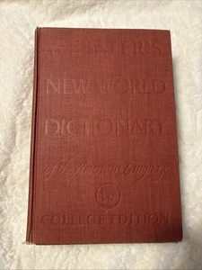 Vintage WEBSTER’S New World Dictionary: College Edition 1959 - Imagen 1 de 4