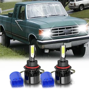 LED Headlight Kit 9007 HB5 White 6000K Hi/Low Bulb for 1987-2004 FORD F250 - Picture 1 of 10