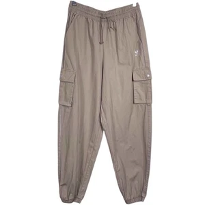 Adidas Originals Damen Cargo Jogginghose Größe M Beige Baumwolle Streetwear - Bild 1 von 15
