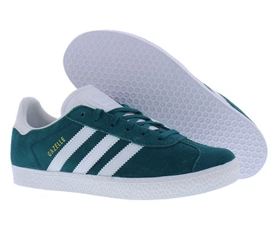 Zapatos Adidas Gazelle GS para niños talla 4, color: verde azulado/blanco Foto 1 de 4