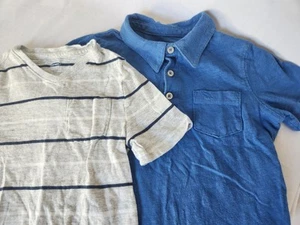 *Lot Of 2* Boys 5T Shirts Old Navy Carter's Polo T-shirt Buttons Dress Casual  - Picture 1 of 8