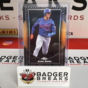 2025 Topps Chrome Baseball #SE-5 Juan Soto Shadow Etch Orange /25 Case Hit SSP Q - Picture 1 of 2