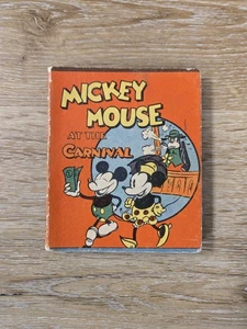 1934 Mickey Mouse At The Carnival Kinderbuch Whitman Publishing Co. - Bild 1 von 12
