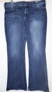 Jeans ARGENTO Suki Slim Bootcut Donna Tg 18- 38x31 Elasticizzato Blu Denim Y2K - Foto 1 di 12