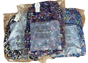 NWT Vera Bradley Essential Large Backpack Disney Ariel Tinker Bell Mickey Minnie - Picture 1 of 8