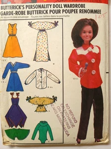 SIN CORTAR patrón de costura Marie Osmond, ropa de muñeca de moda, Butterick 6664 - Imagen 1 de 8