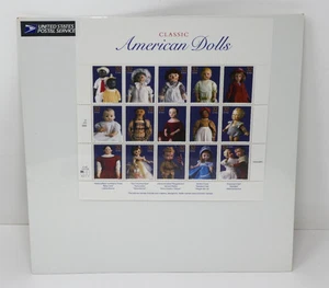 USPS Classic American Dolls Sheet 15 Postage Stamps - Picture 1 of 7