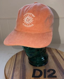 NWOT AMERICAN EAGLE PEACH CORDUROY “ANOTHER DAY IN PARADISE” HAT! NEW.     D12 - Picture 1 of 3