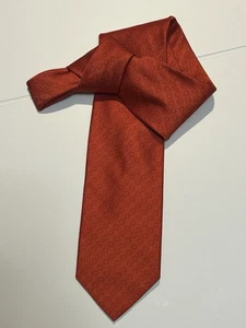 Corbata Robert Talbot Best of Class naranja foulard 100 % seda hecha en Monterey, CA - Imagen 1 de 4