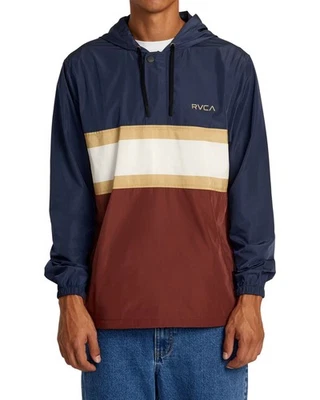 RVCA Meyer II Packable Anorak Men's Jacket, Moody Blue, Medium - Image 1 of 4