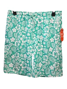 Wonder Nation Boys Print Swim Trunks Quick Dry UPF 50+ In Hibiscus Pattern XXL - Picture 1 of 5