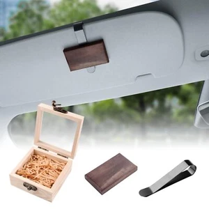 Car Air Freshener Small Wooden Diffuser New Car Smell Set Car Odor Eliminator - Picture 1 of 9