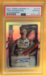 2021 Topps Chrome F1 # Catp Theo Pourchaire 309/391 PSA 10 # 67671258 AUTOGRAPHS - Bild 1 von 2