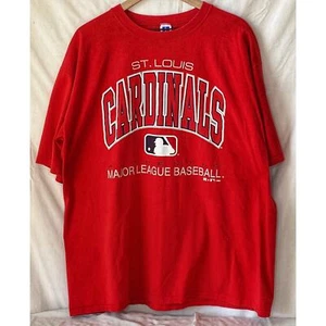 Camiseta de los Cardenales de San Luis Talla XXL Russell Athletics Hecha en EE. UU. De Colección 1996 - Imagen 1 de 6
