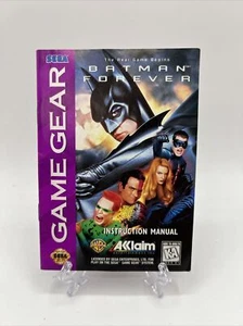 Batman Forever Manual ONLY (Sega Game Gear, 1994) - Picture 1 of 2