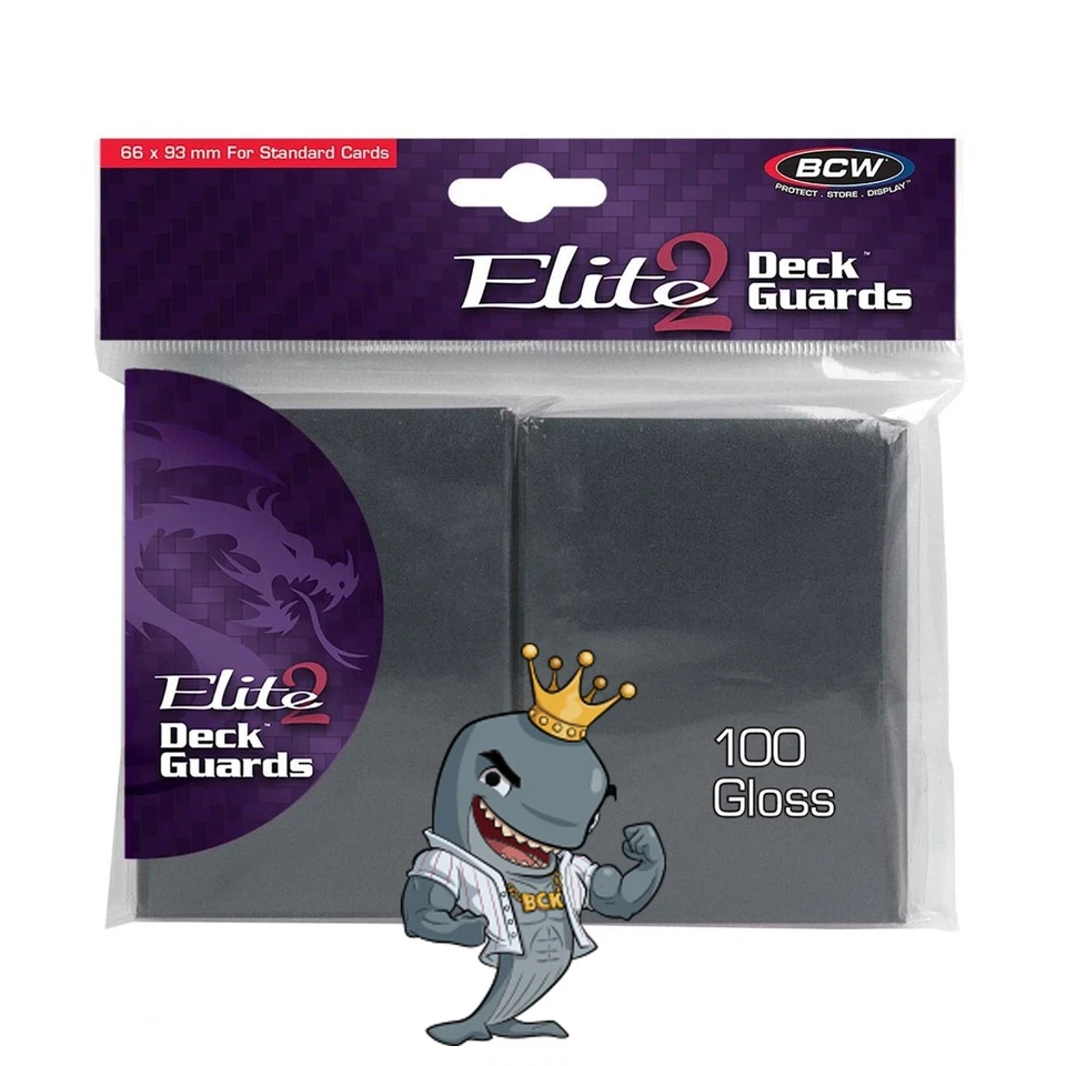 BCW Gaming Elite2 Deck Guard - Glossy - Cool Gray Pokemon MTG FREE SHIP - Image 1 of 1