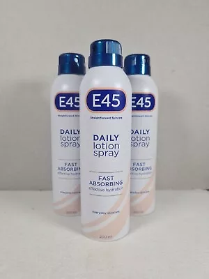 E45 Fast Absorbing Daily Lotion Spray 200ml x 3