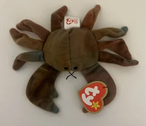 Ty Beanie Baby CLAUDE the Crab PVC 1993 w/ Tag. EUC. - Picture 1 of 6