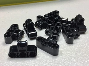 New LEGO Technic Axle & Pin Connector Perpendicular Triple (x10) 63869 Black - Picture 1 of 12
