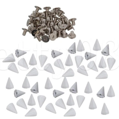 50 clavos de remache punk de metal atornillados 7x10 mm para hacer arte artesanías de cuero Foto 1 de 4