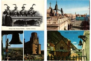 CHURCH BELLS 73 Vintage Postcards Mostly Pre-1970 (L5501) - Picture 1 of 18