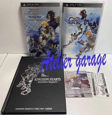 PSP Kingdom Hearts Birth by Sleep+Final Mix+LTD Bonus Card & Another Report Set - Image 1 of 4