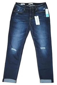 NWT - Vigoss "Thompson Tomboy" Deconstructed Jean - Navy - Size 6, MSRP $68 - Picture 1 of 5