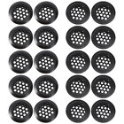  20 Pcs Stainless Steel Air Hole Home Furniture Metal Return Round Louver Vent