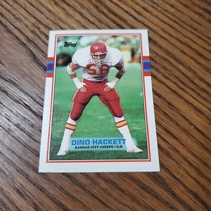 Scheda calcio Dino Hackett 1989 Topps #351 Kansas City Chiefs - Foto 1 di 2
