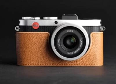 Funda de cuero genuino para media cámara para Leica X1 X2 XE X-E Typ102 Foto 1 de 4