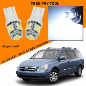 Paquete de 10 luces interiores LED blancas para Hyundai Entourage 2007-2010 + HERRAMIENTA - Imagen 1 de 7