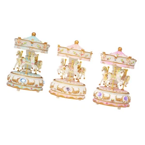 Karussell Uhrwerk Spieluhr Bunte Merry-go-round Spieluhr Geschenk Q8H9 - Bild 1 von 9