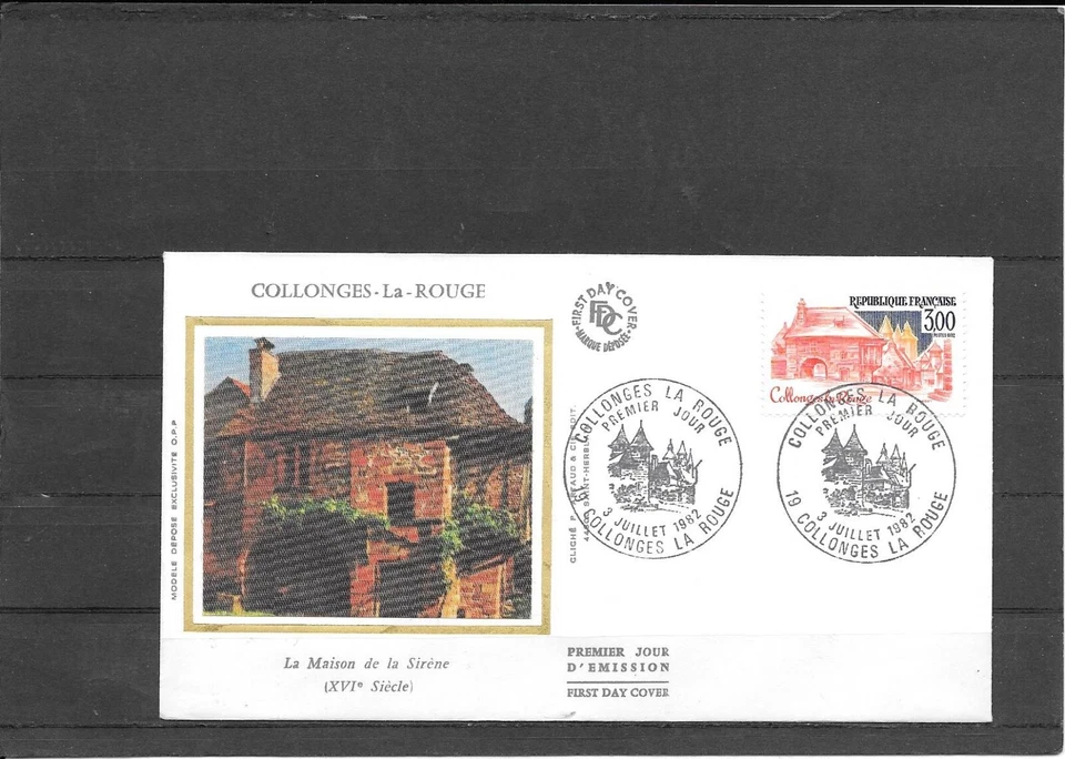 France 1982 FDC Collonges La Rouge YT 2196 - Image 1 of 1
