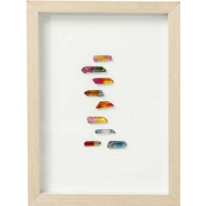 Kare Design Bild Frame Rainbow Stones Weiß 30 x 40 x 4 cm 61287 - Bild 1 von 5