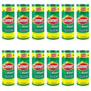Comet 21 oz. All Purpose Abrasive Powder Cleaner with Bleach, Lemon pack of 12 - Picture 1 of 1