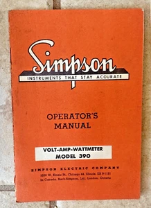 Manual del propietario para Simpson MODELO 390 metros - Imagen 1 de 4