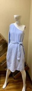 Express Damen Periwinkle One Shoulder Kleid Neu mit Etikett Größe L - Bild 1 von 6